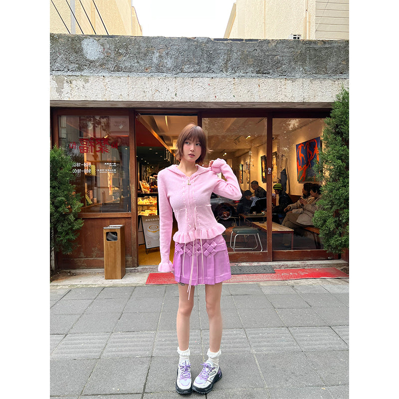 Sweet Pink Lace Hoodie MK19991