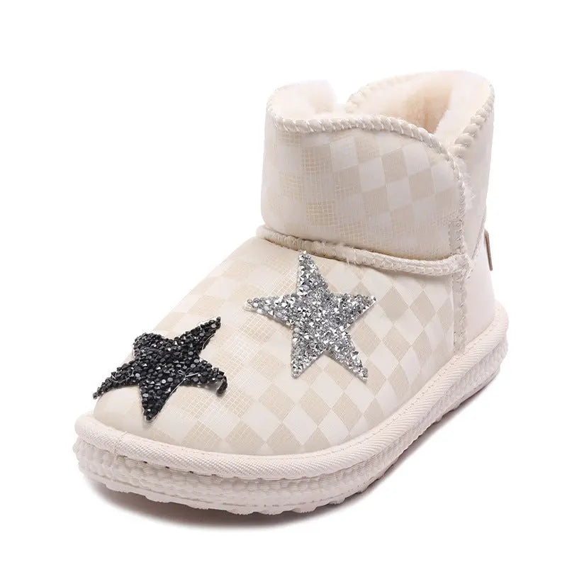 Kawaii Aesthetic Y2K Cute Fairy Snow Star Boots - Heartzcore Heartzcore