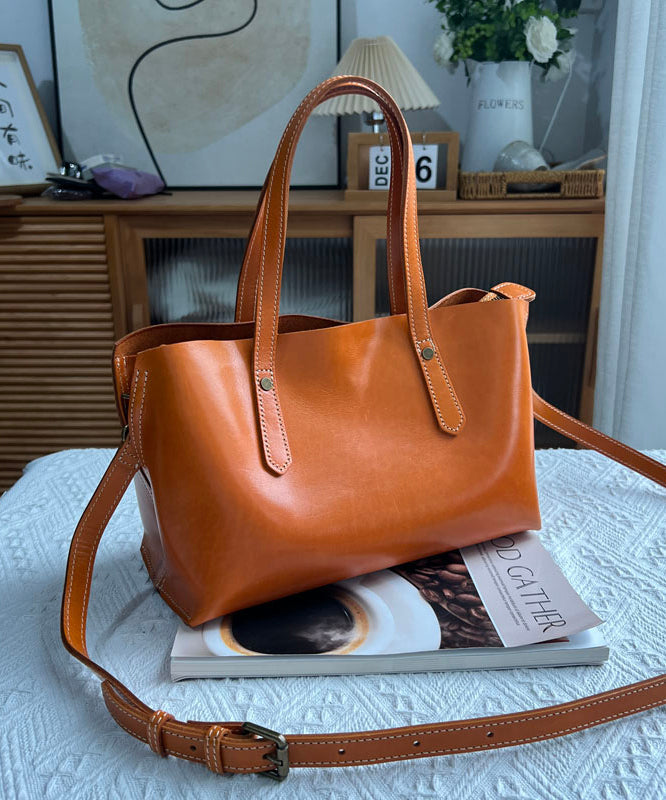 Style Leather Large Bags Capacity Women Shoulder