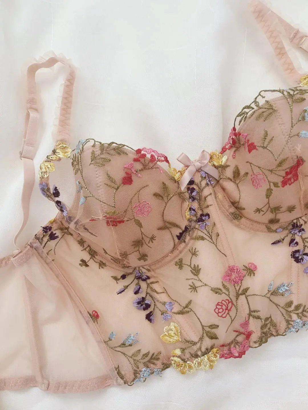 Corset fleuri ensoleillé W337