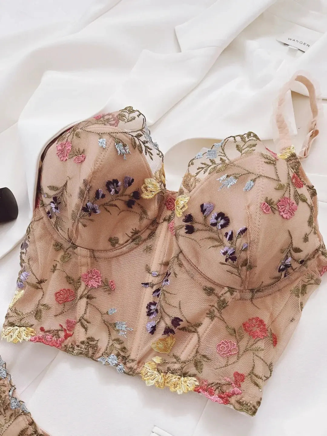 Corset fleuri ensoleillé W337