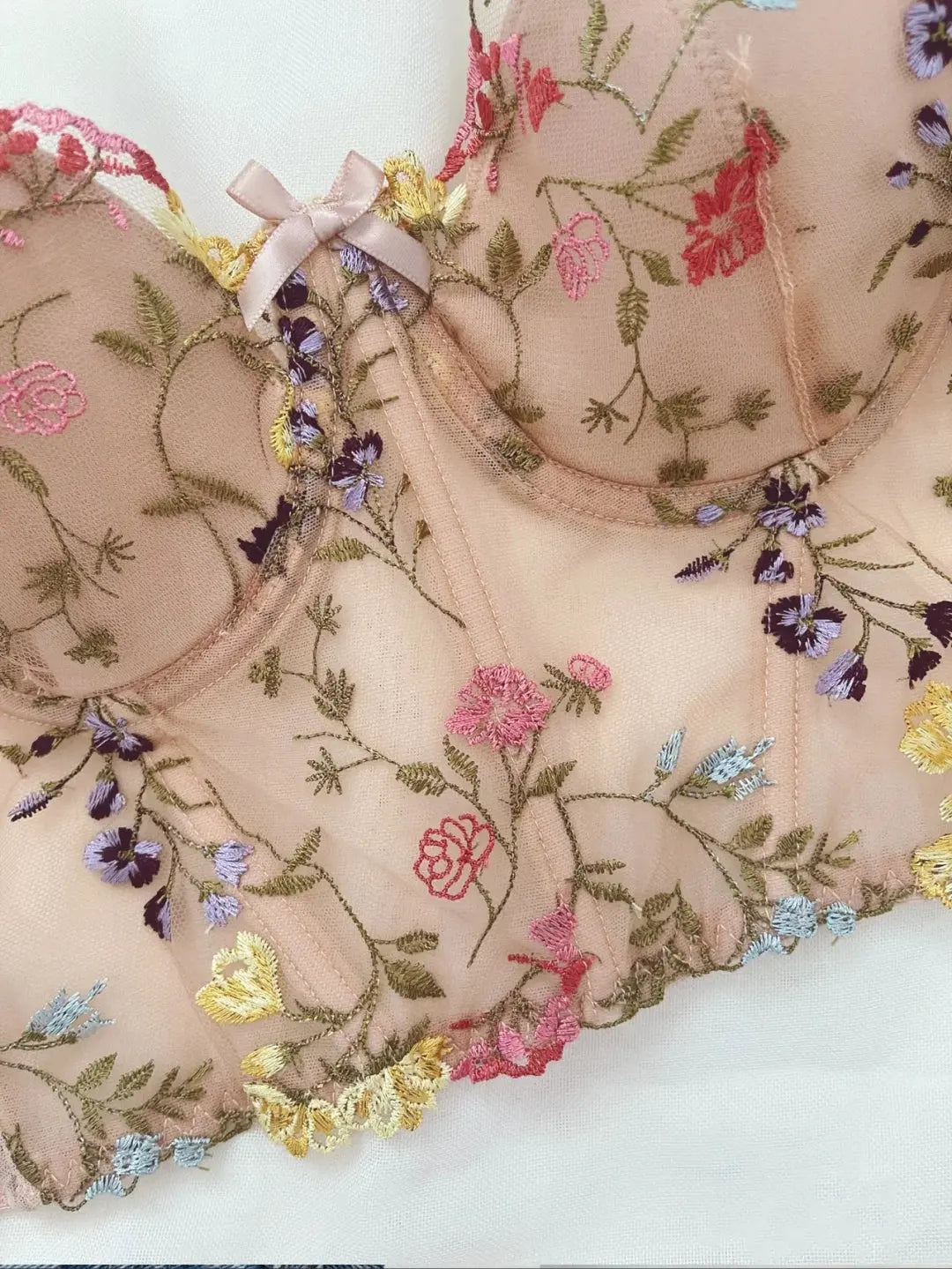 Corset fleuri ensoleillé W337