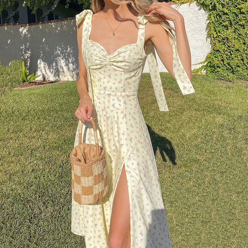 Trendy Floral Midi Dress