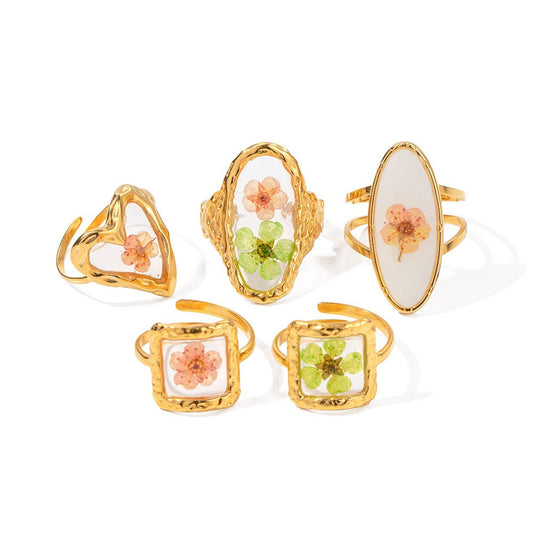 Vintage Flowers Rings