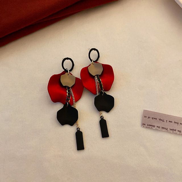 Petal Faux designs) (various Alloy Earring Pearl /