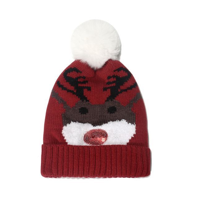 Christmas Pom Pom Knit Beanie