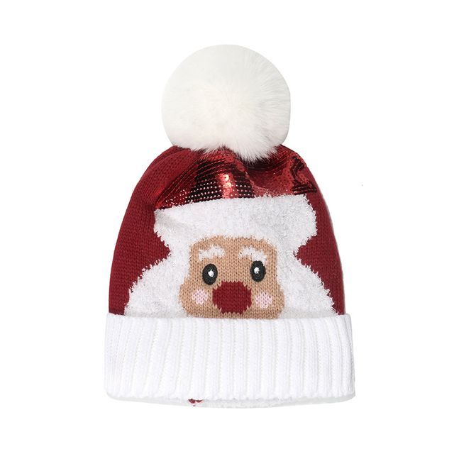 Christmas Pom Pom Knit Beanie