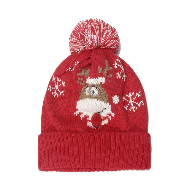 Christmas Pom Pom Knit Beanie