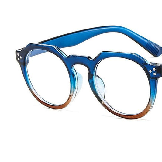 Retro Blue Blocking Eyeglasses Light