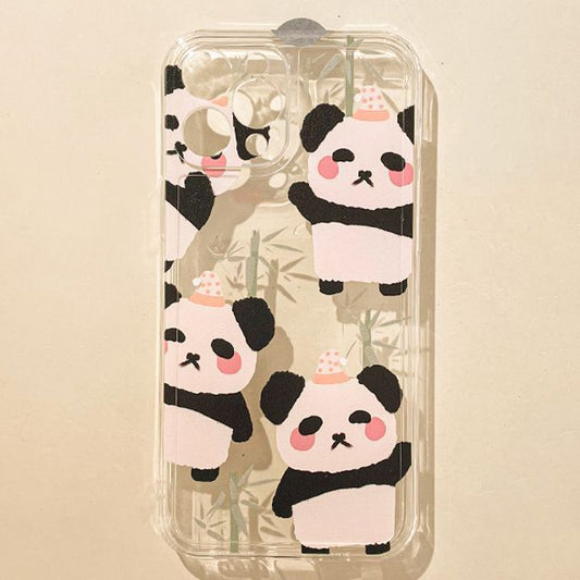Case Transparent Phone Panda