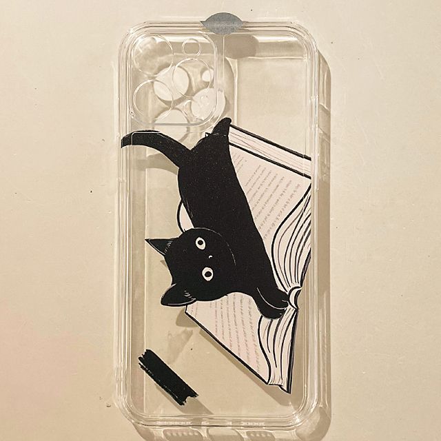 Case Transparent Cat Phone