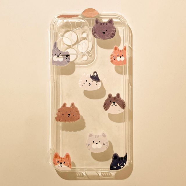Transparent Phone Cat Case