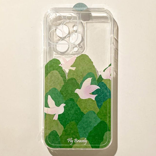 Transparent Case Bird Phone
