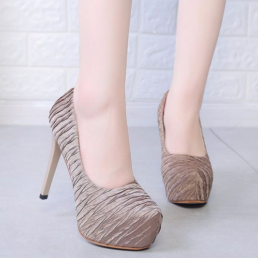 Platform Stiletto Heel Pumps
