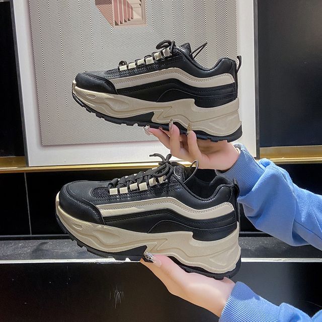 Sneakers Athletic Two-Tone Platform