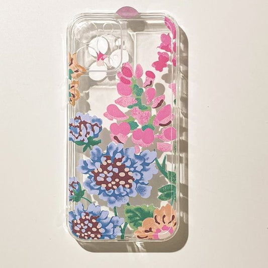 Case Phone Flower Transparent