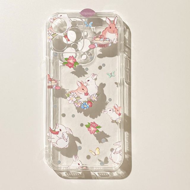 Case Transparent Rabbit Phone