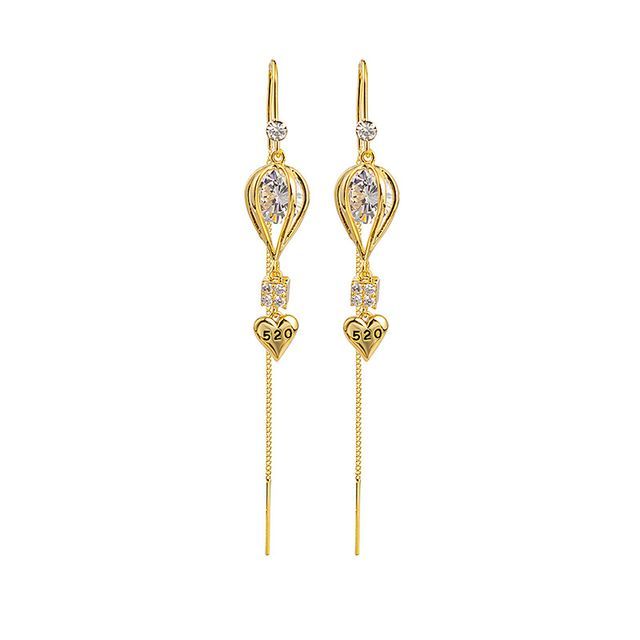 Rhinestone / Faux Cat Eye Stone / Alloy Earring (various designs)