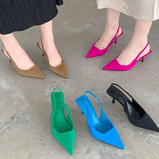 High-Heel Slingback Sandals