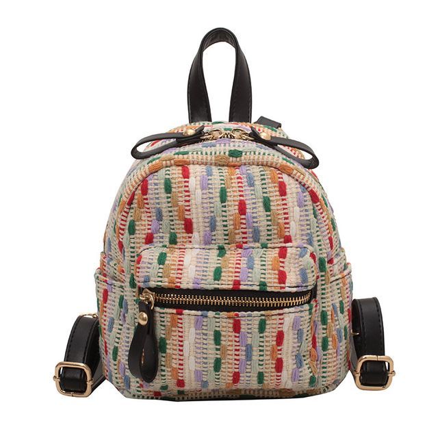 Mini Woven Backpack