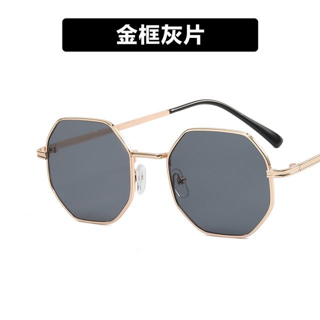 Geometric Sunglasses Metal Frame