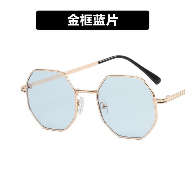 Geometric Sunglasses Metal Frame