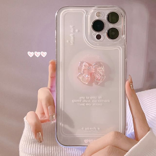 Phone Transparent Bow Case