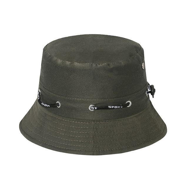 Camouflage Hat Print Plain Bucket /