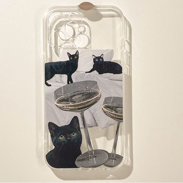 Phone Transparent Cat Case