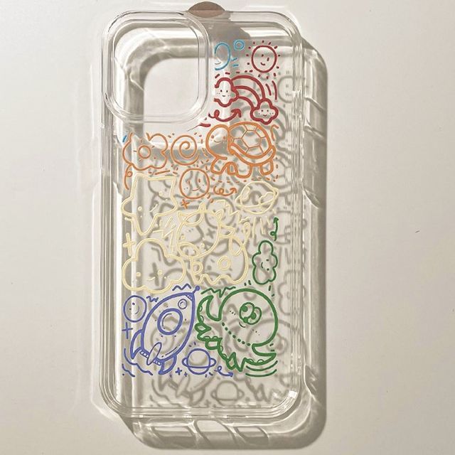 Cartoon Transparent Case Phone