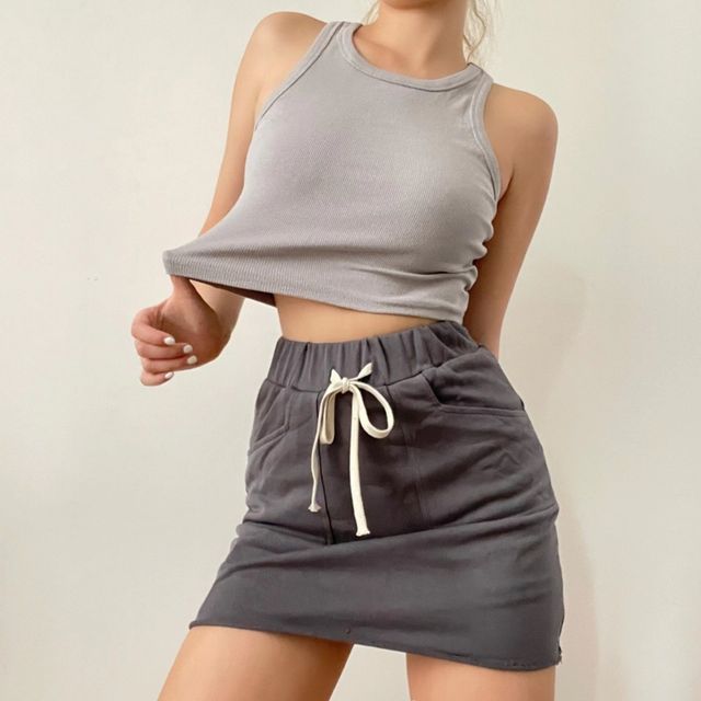 Plain Tank Cropped Top