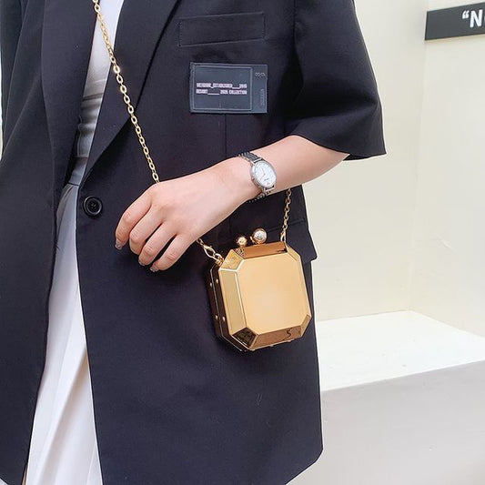 Geometric Crossbody Bag Strap Chain