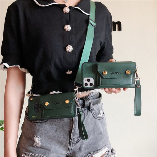 Case Leather Phone Purse Coin Faux