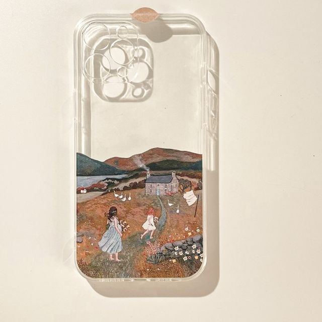 Transparent Case Phone Scenery