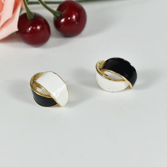 Curve Glaze Alloy Earring