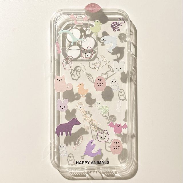 Case Phone Transparent Animal