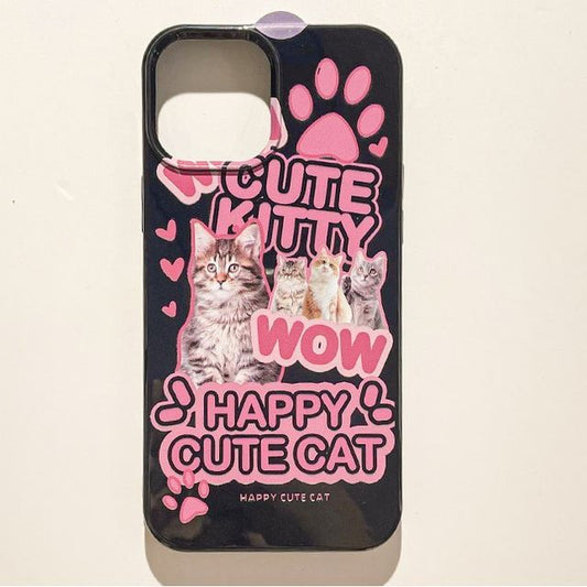Lettering Phone Cat Case