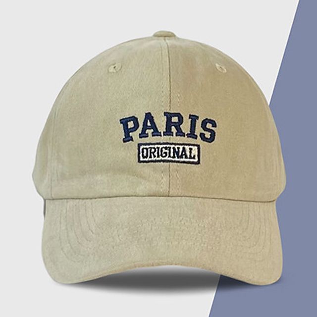 Lettering Cap Baseball Embroidered