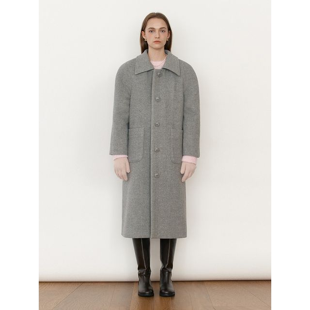 Woolen Mac Coat (Gray)