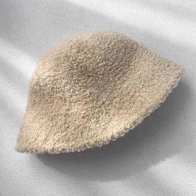 Bucket Plain Chenille Hat