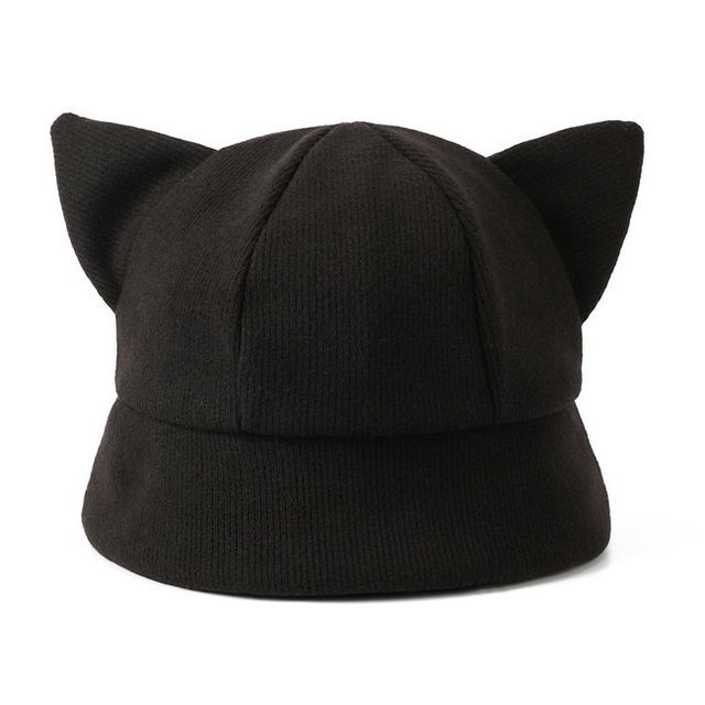 Ear Cat Hat Knit Bucket