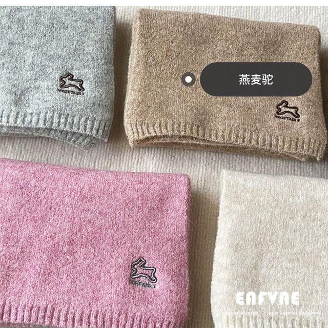 Rabbit Scarf Embroidered