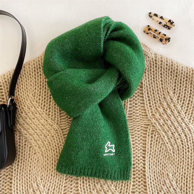 Rabbit Scarf Embroidered