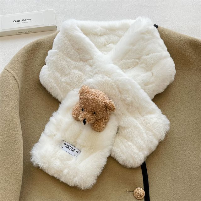 Scarf Faux Bear Fur