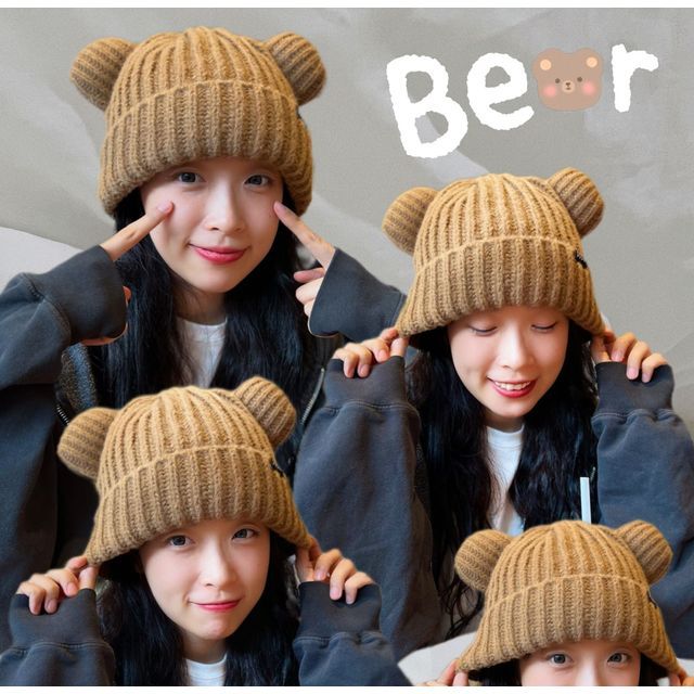 Ear Bear Beanie Knit