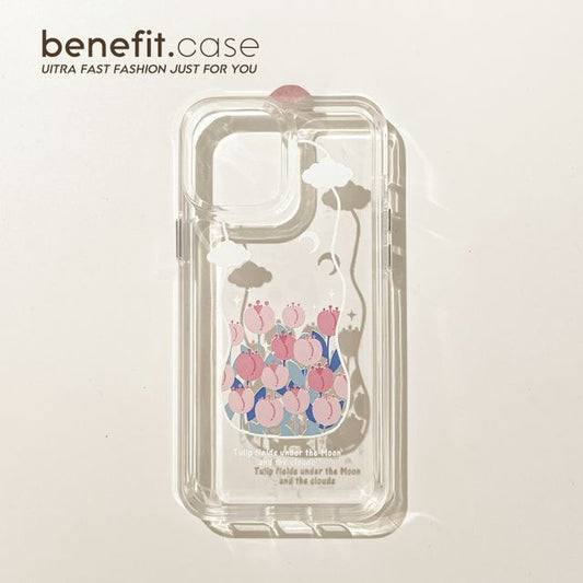 Transparent Case Tulip Phone