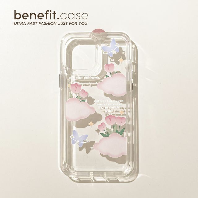 Transparent Tulip Case Phone