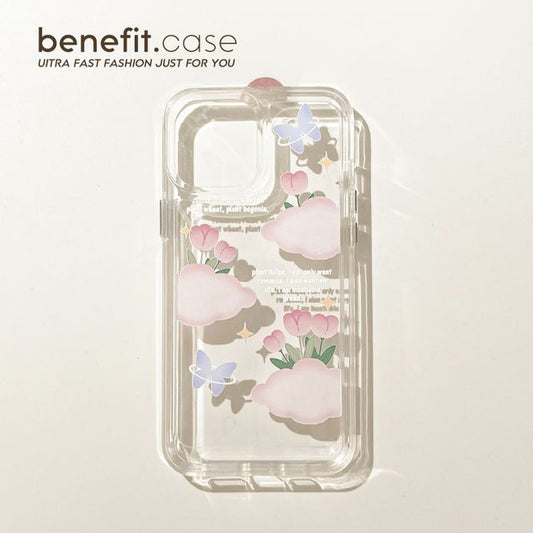 Transparent Tulip Case Phone