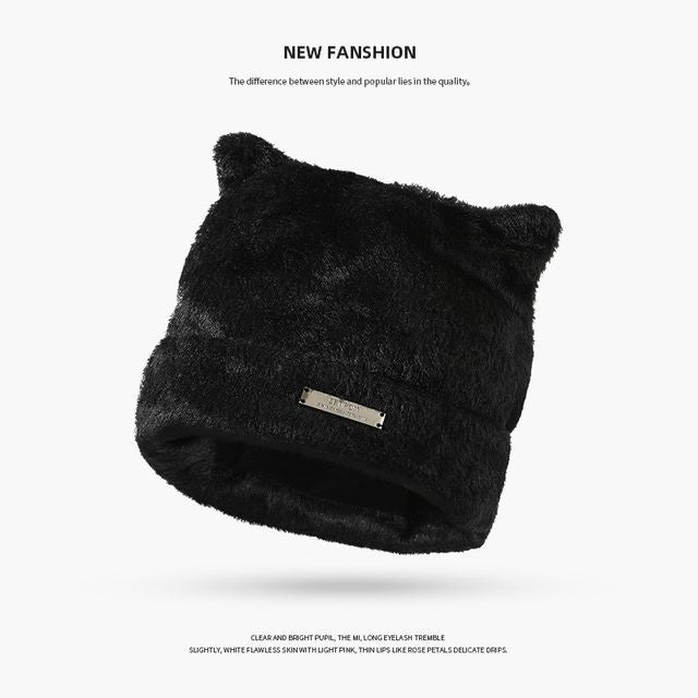 Bear Ear Beanie Fluffy