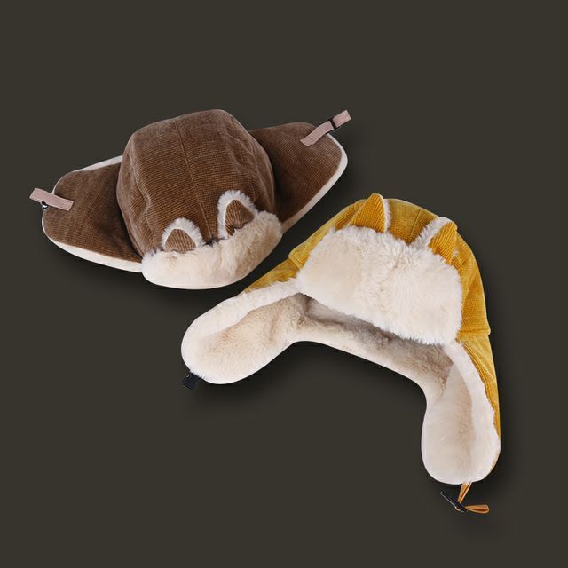 Cat Hat Chenille Ear Trapper